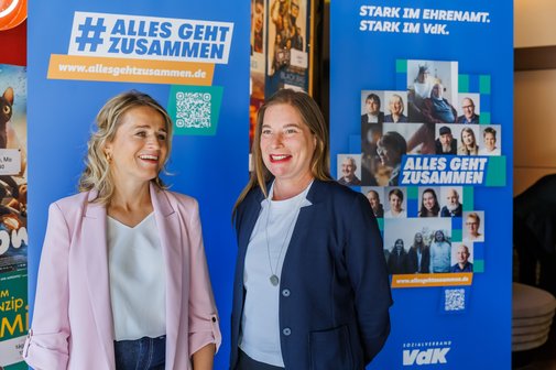 Verena Bentele und Katarina Peranić 