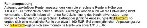 Schreiben der Rentenversicherung: Rentenanpassung